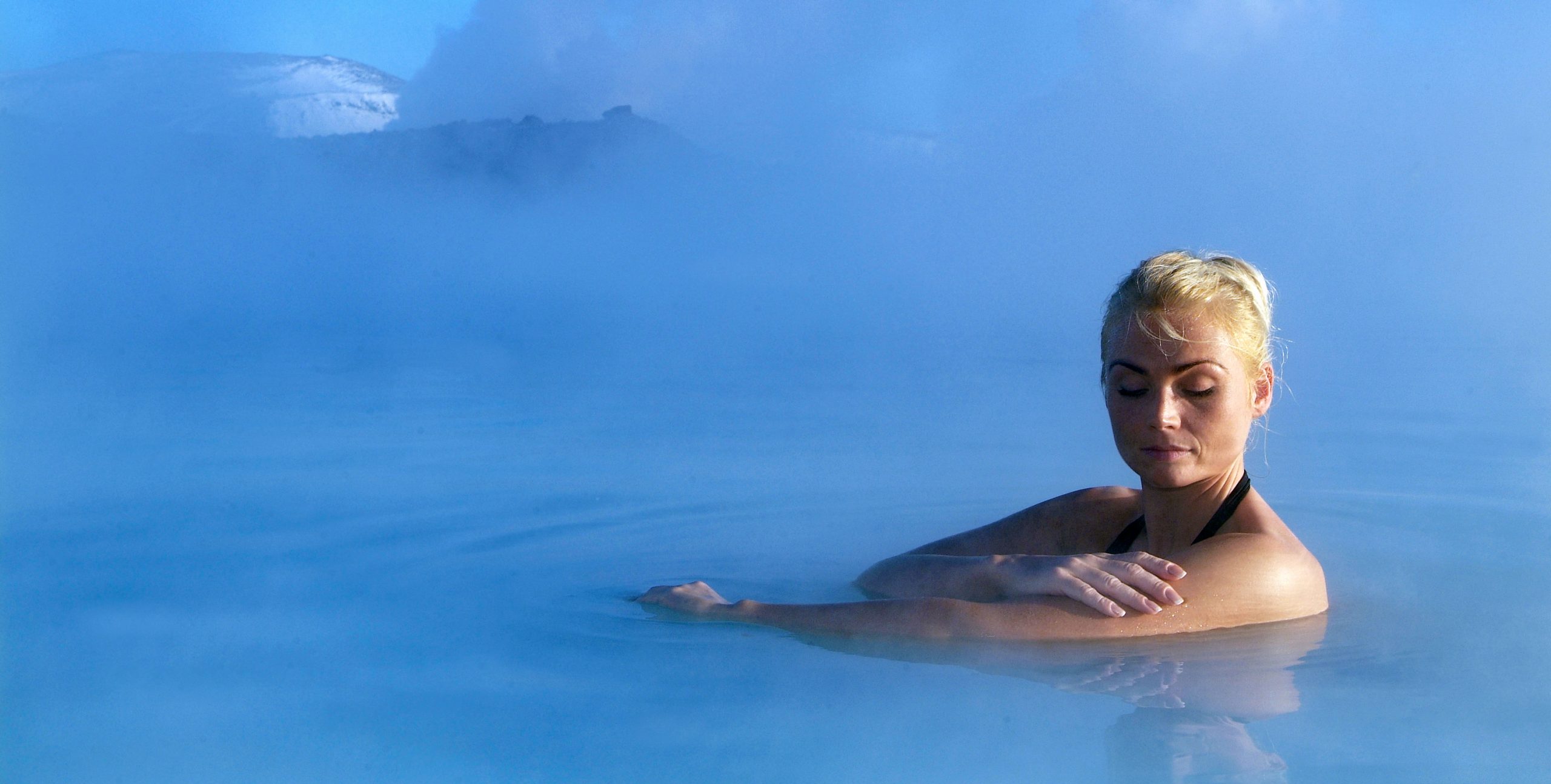 Blue Lagoon geothermal spa landscape