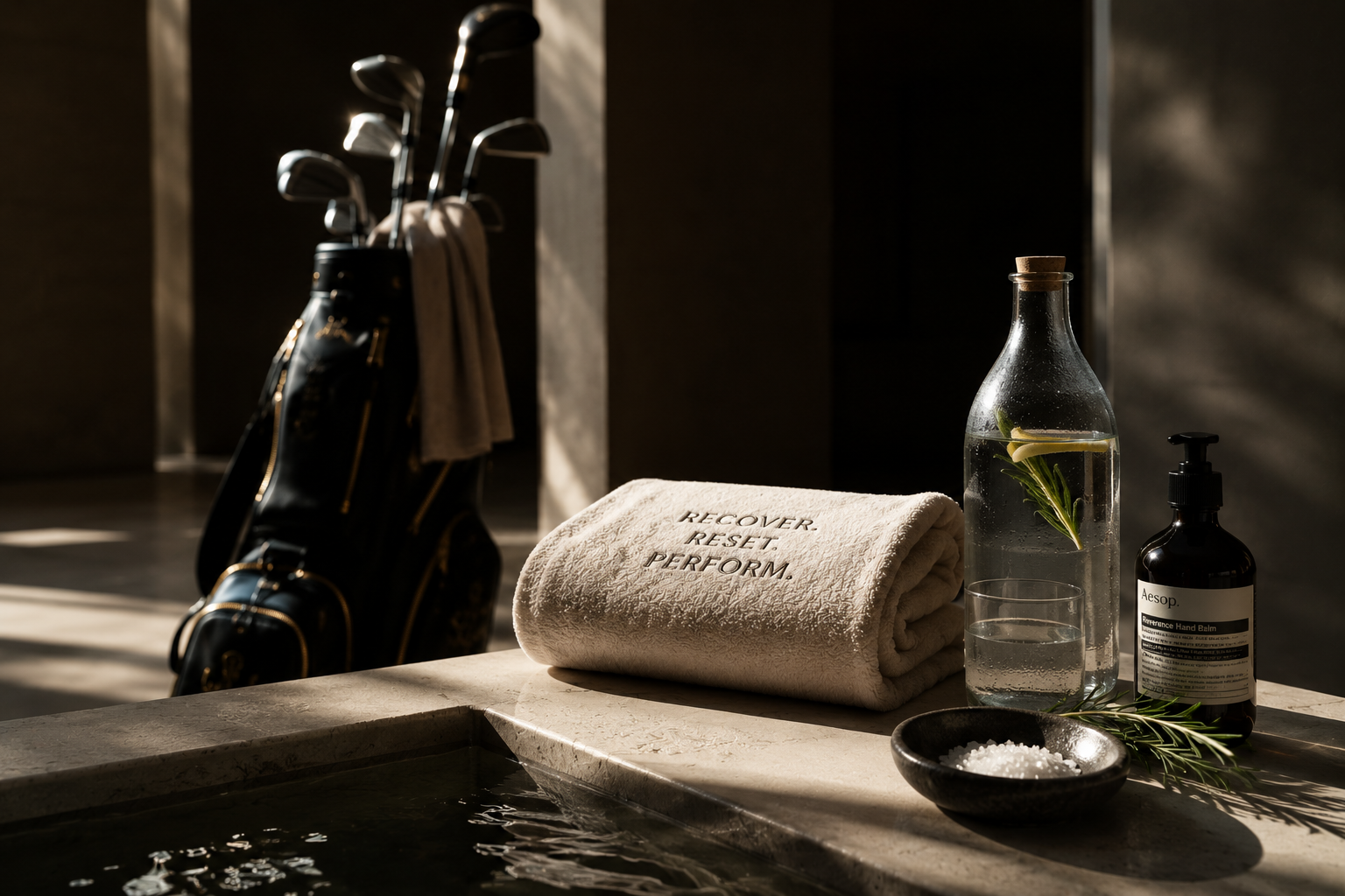 Golf and spa recovery at a premium resort
