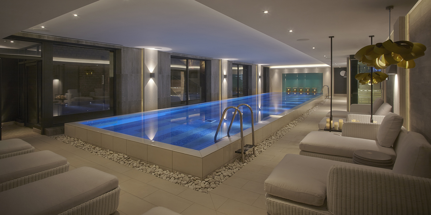 Infinity pool at The House Spa, Dormy House in the Cotswolds