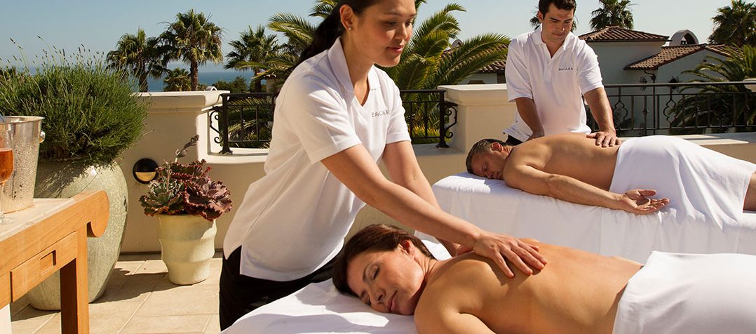 Spa treatment at Bacara in Santa Barbara