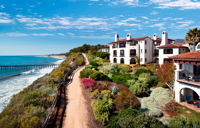Coastal resort grounds at Bacara in Santa Barbara