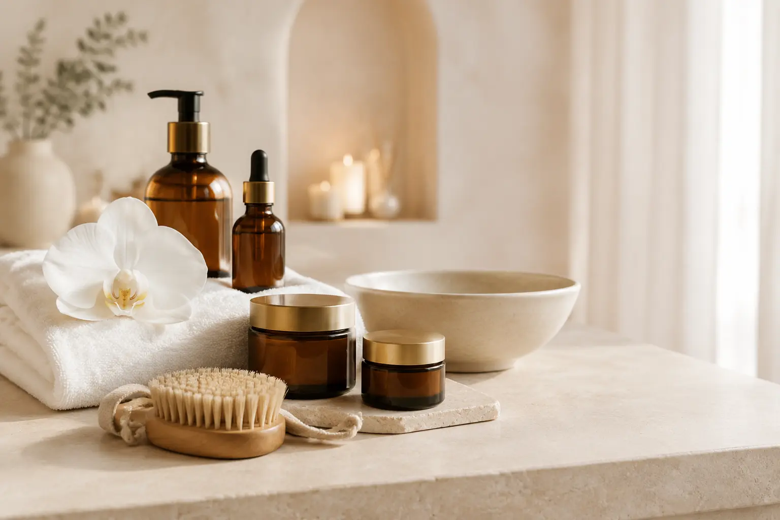 Spa Basket curated skincare, bathing, sleep and recovery essentials
