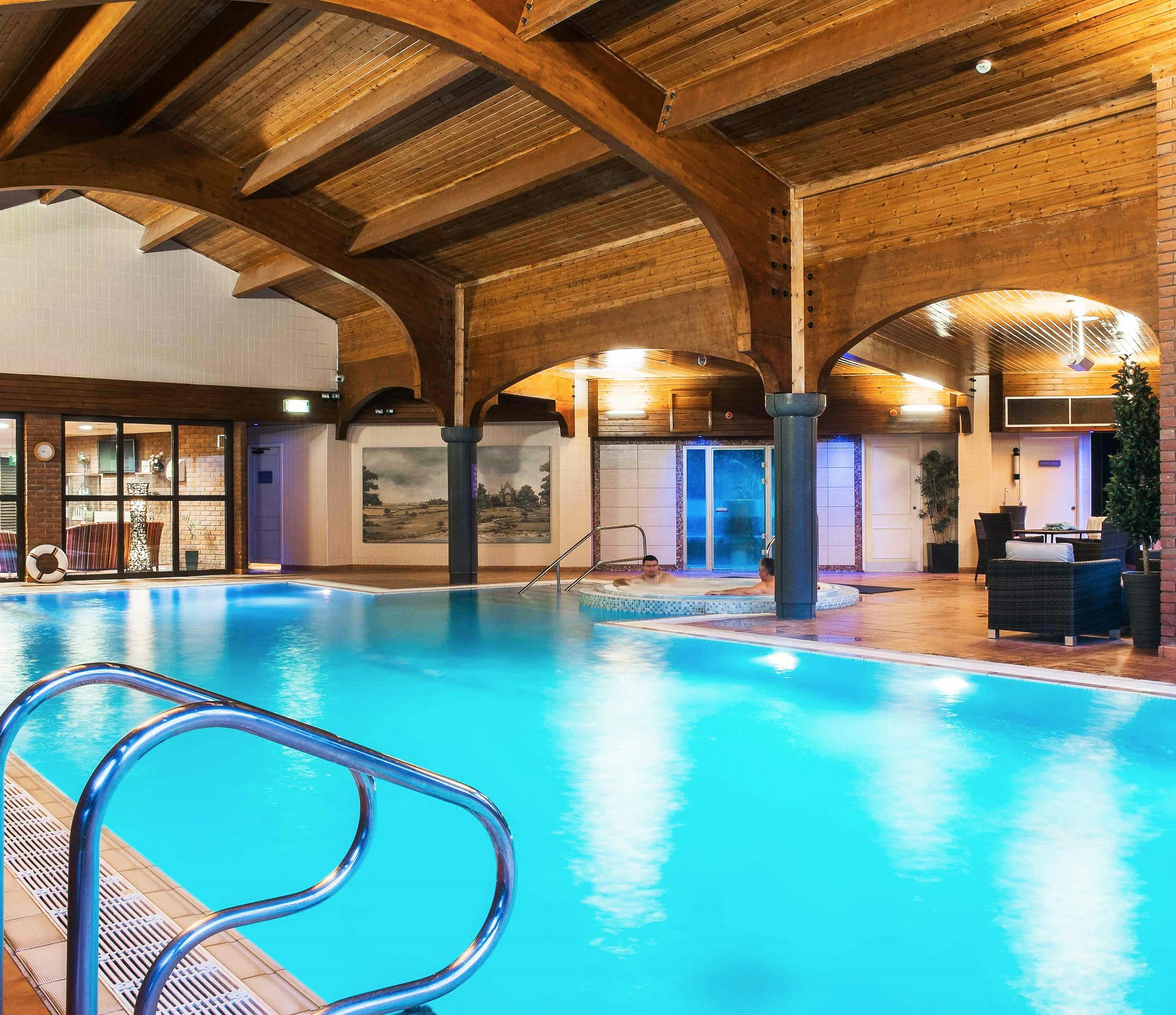 Indoor spa pool at The Abbey Hotel in Redditch