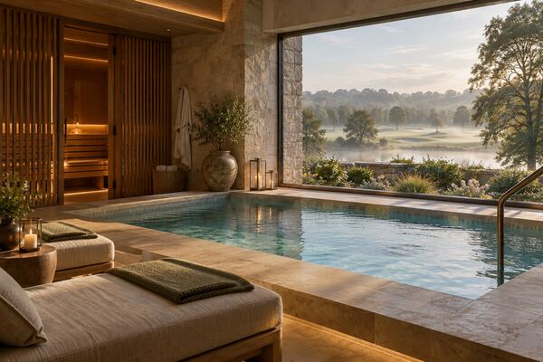 Editorial artwork representing an Irish spa escape