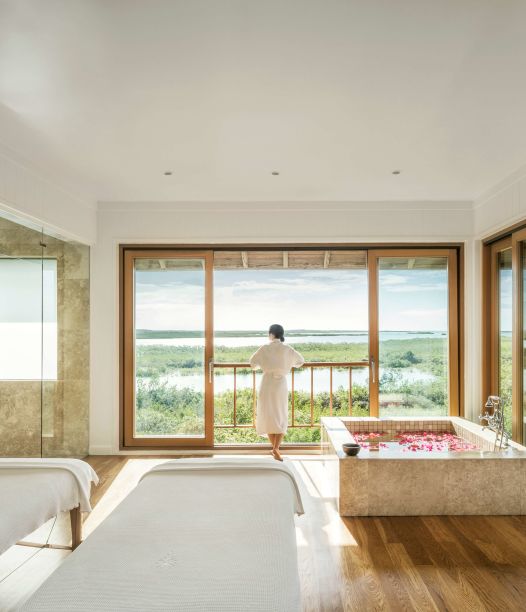 Spa treatment suite at COMO Shambhala Parrot Cay in Turks and Caicos